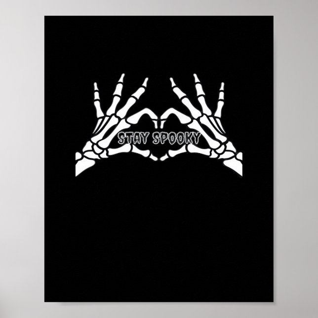Poster Skeleton Heart and Mands Classic Design (Frente)