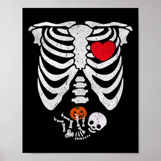 Poster Skeleton Heart Halloween Costumes by (Frente)