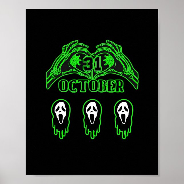 Poster Skeleton mãos clássico Design (Frente)