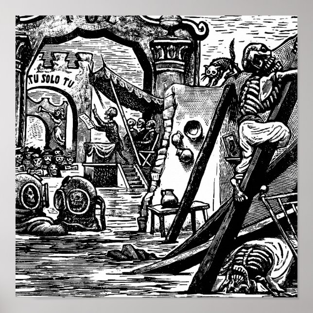 Póster Skeleton Pirates por volta de 1951 (Frente)