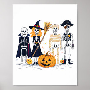 Poster Skeletons E Amigos Na Fall Season Hall