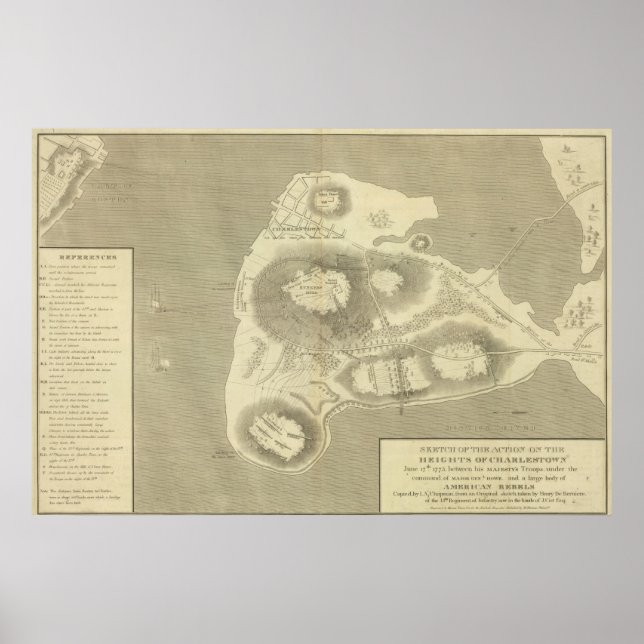Póster Sketch Charlestown (Frente)