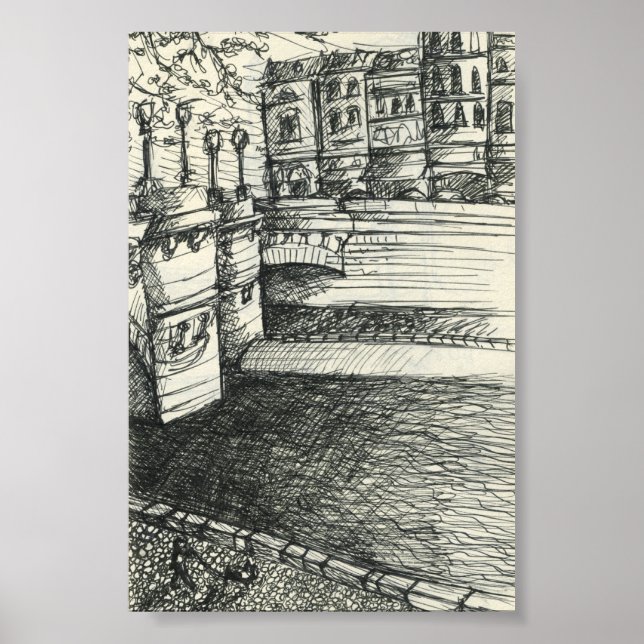 Póster Sketchy Em Paris (Frente)