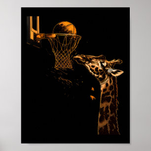 Poster Sketll Giraffe Animal Art Sketll Lover Slam Dunk 1