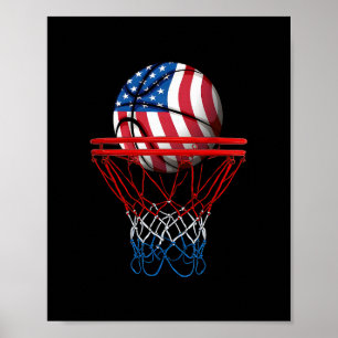 Poster Sketll Patriótico Americano Bandeira Dos EUA 4 De