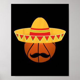 Poster Sketll Sombrero For Cinco De Mayo Fiesta Celebrati