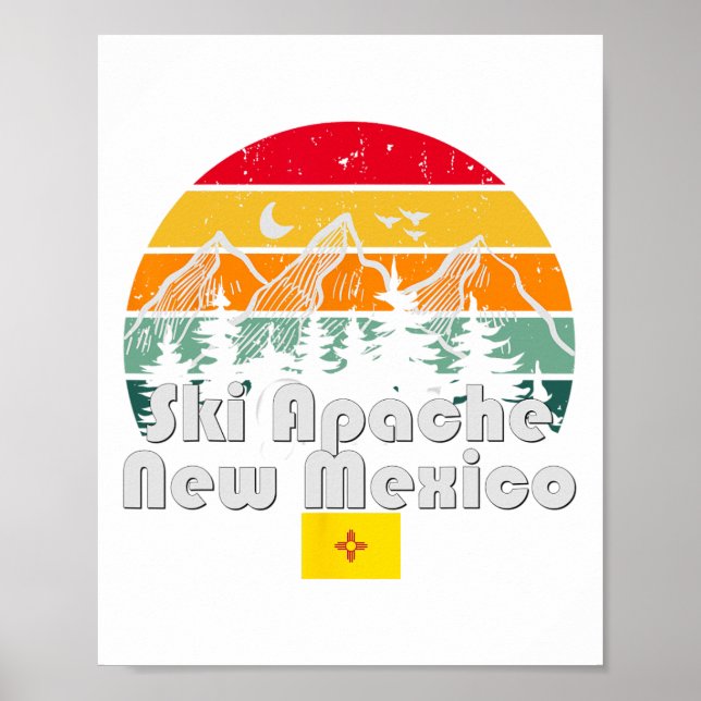 Poster Ski Apache Novo México (Frente)