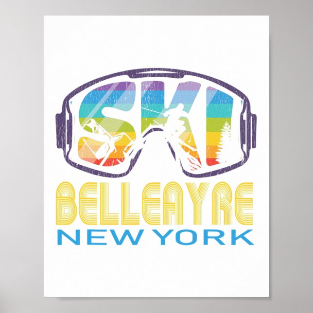 Poster Ski Belleayre Férias de Esqui em Nova Iorque (Frente)