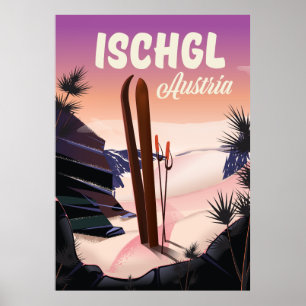 Poster Ski Ischgl, Paznaun Valley Tyrol