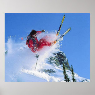 Póster Ski resort, Romênia, Piana Brasov, truques