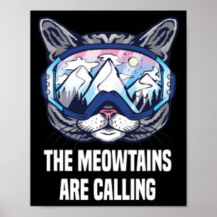 Poster Ski Snowboard Óculos Engraçados As Meias Estão Cha