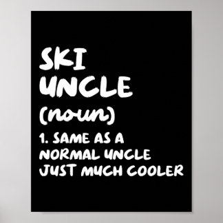 Poster Ski Uncle Definition Skiing Funny Sports 