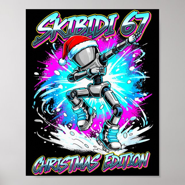 Poster Skibidi 67 Christmas Edition Dance  (Frente)