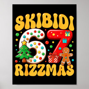 Poster Skibidi 67 Rizzmas Seis Sete Meme Natal Meninos G