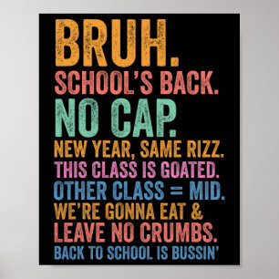 Poster Skibidi De Volta às Escolas é Sem Limites Rizz Cl