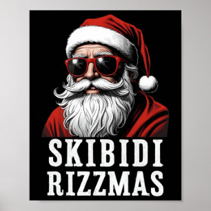 Poster Skibidi Rizzmas Natal Rizz Pai Natal