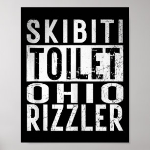 Poster Skibiti Toilet Ohio Rizzler Gen Alpha Slang Influe