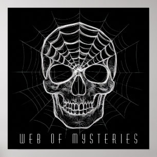 Poster Skiderweb Skull
