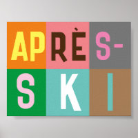 Skier Retro Après Ski Color Blocks