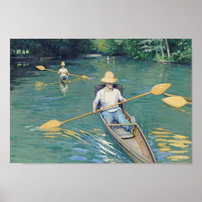 Poster Skiffs - Gustave Caillebotte (Frente)