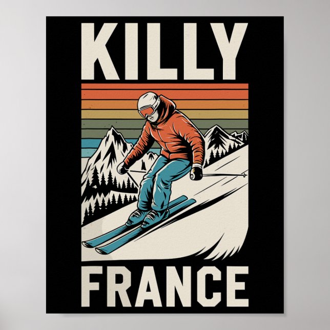 Poster Skiing Killy França (Frente)
