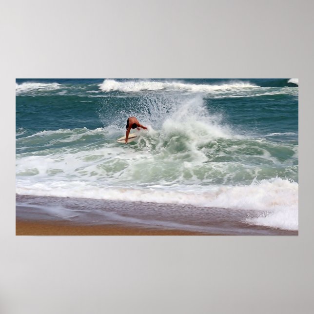 Poster Skimboarding por Shirley Taylor (Frente)