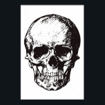 Poster Skull Black White Pop Art Fantasy Art Heavy Metal<br><div class="desc">Fantasy Art Skull Skeleton Poster Impressão - Black & White Heavy Metal Punk Rock College Pop</div>