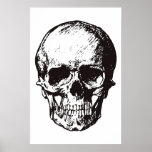 Poster Skull Black White Pop Art Fantasy Art Heavy Metal<br><div class="desc">Fantasy Art Skull Skeleton Poster Impressão - Black & White Heavy Metal Punk Rock College Pop</div>
