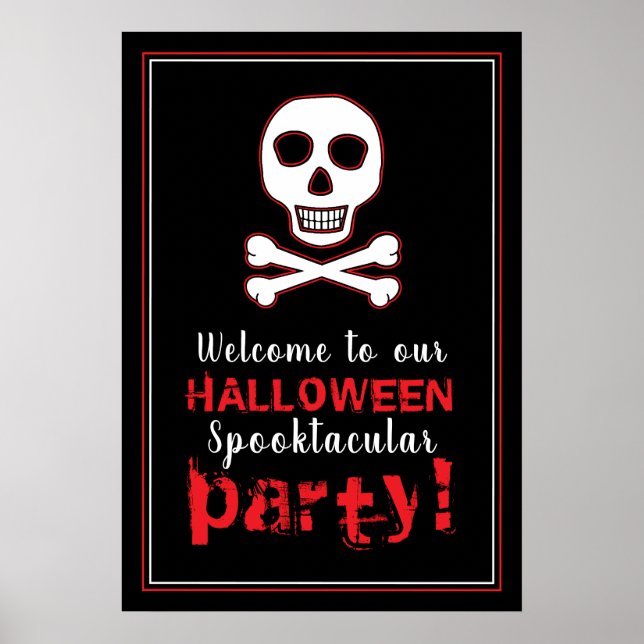 Poster Skull & Bones, sinal de boas-vindas do Red Hallowe (Frente)
