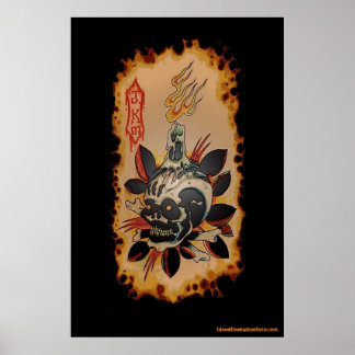 Póster Skull & Kandle
