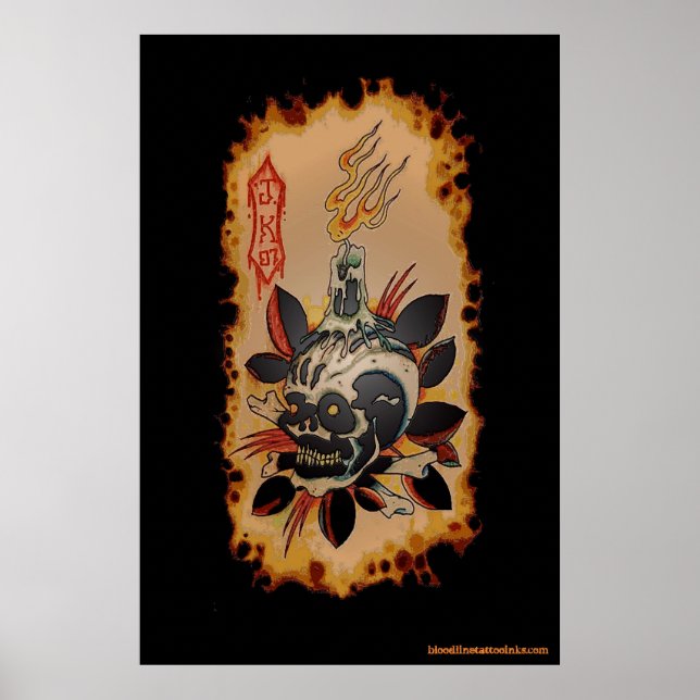 Póster Skull & Kandle (Frente)