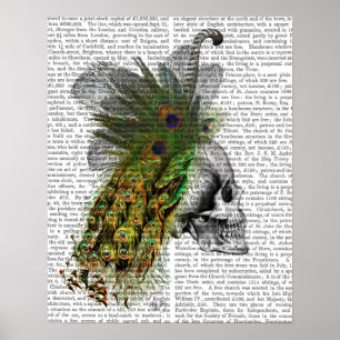 Poster Skull With Feather Headress