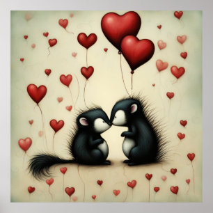 Poster Skunk Love 1
