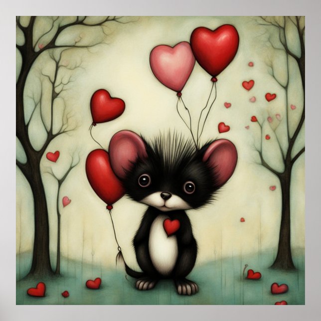 Poster Skunk Love 2 (Frente)