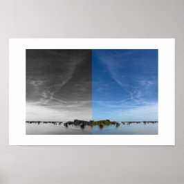 Poster Sky Above Water Reflection Photography 