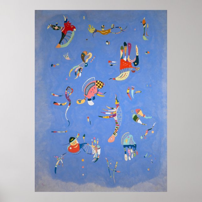 Poster Sky Blue, Kandinsky 1940 (Frente)