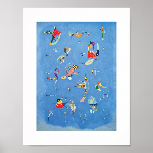 Poster Sky Blue por Wassily Kandinsky (Frente)