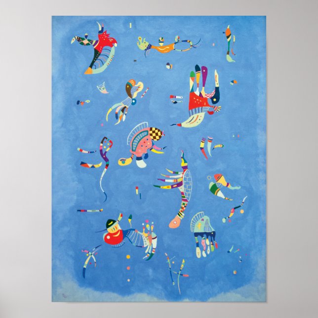 Póster Sky Blue por Wassily Kandinsky (Frente)