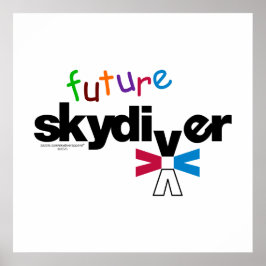 Póster Skydiver futuro