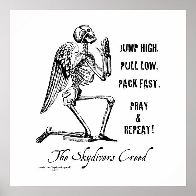 Póster Skydivers Creed (Frente)