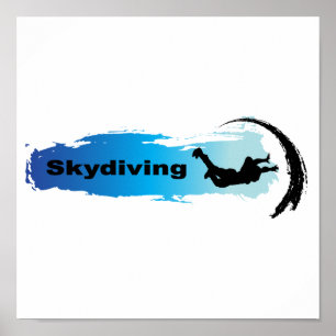 Póster Skydiving original