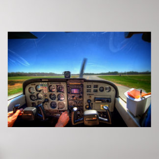 Póster Skyhawk Cockpit em HDR