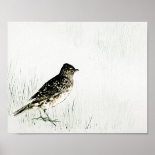 Poster Skylark Bird, Watanabe Seitei