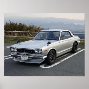 Póster Skyline 1971 de Nissan 2000GT GT-r