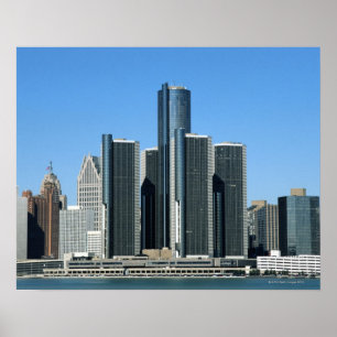 Póster Skyline 4 de Detroit
