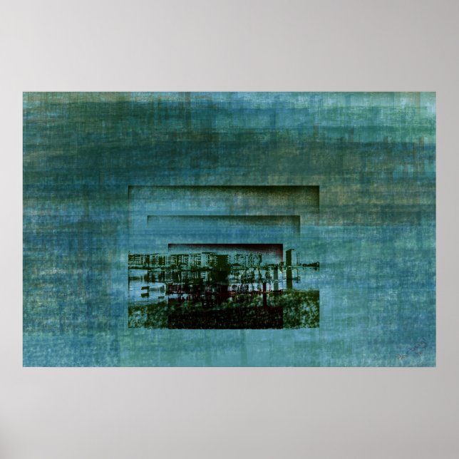 Poster Skyline - baía de Copenhagen (Frente)
