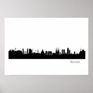 Poster Skyline Barcelona