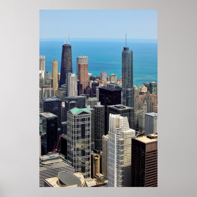 Póster Skyline Chicago (Frente)