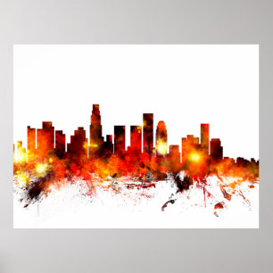 Póster Skyline da Califórnia em Los Angeles