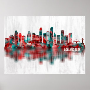 Poster Skyline da Califórnia em Los Angeles